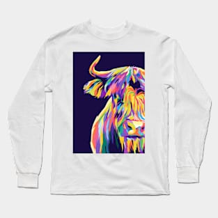 Bull Wpap Pop Art Long Sleeve T-Shirt